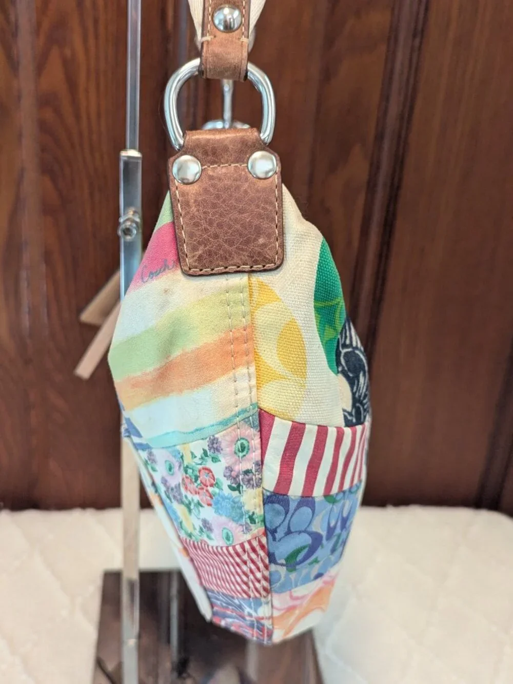 Coach Vintage Y2K Hamptons Hobo Patchwork Shoulder Bag Style 10441